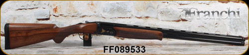 Franchi - 12Ga/3"/28" - Instinct LX - O/U - Checkered AA-Walnut Prince of Wales stock w/Schnabel forend/Case Hardened Receiver w/Gold Inlay/Gloss Blued Vented Barrels, Ejectors, Extended chokes(F,IC,M), Mfg# 41160, S/N FF089533