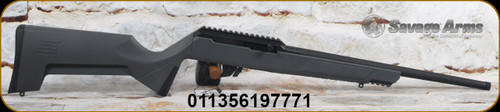 Savage Arms - 22LR - RXR22 - Semi-Auto Rimfire Rifle - Gun Metal Grey Synthetic Sporter Stock/Matte Black, 16.5"Threaded(1/2x28)Sporter Contour Carbon Steel barrel, Mfg# 19777