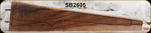 Stock Blank - Grade 4 Light New Zealand Walnut - 606 - SB2605 - 35 1/4"x 8"x 2 7/16"