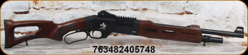 DM Arms - 12Ga/3"/18.5" - Emerald - Lever Action Shotgun - Walnut Thumbhole Stock w/Vented Forend, Ghost Ring Rear, Winged Front sights, 5pcs,chokes, Mfg# LEV12