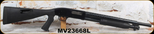 Consign - Mossberg - 12Ga/3"/18.5" - Maverick Model 88 - Pump Action - Black Synthetic Pistol Grip Stock/Black Finish Barrel w/Heat shield, Brass Bead front sight - approx.40rds fired