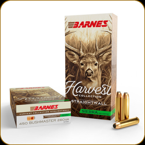 Barnes - 450 Bushmaster - 260 Gr - Harvest Collection - Sierra Pro-Hunter - 20ct - 32480