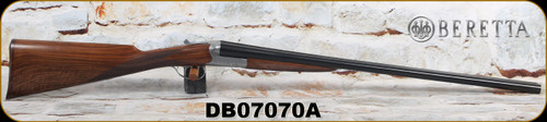 Beretta - 12Ga/3"/28" - Model 486 Parallelo Floral - SxS - Grade AA Walnut English Grip Stock/Floral Engraved Receiver/Blued Barrel, OCHP, Inner Chokes, 10x5.5Rib, Single Trigger, Mfg# A5Y466BC4AAD10, S/N DB07070A