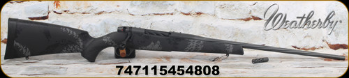 Weatherby - 300WbyMag - Mark V Live Wild - Black and grey sponge pattern accent polymer stock w/ambidextrous palm swell/Carbon Grey Cerakote, 26"Spiral Fluted Barrel, radial Accubrake ST, Mfg# MLW01N300WR8B
