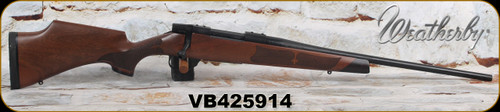 Weatherby - 7mm-08Rem - Vanguard Camilla Satin finish, Turkish A-grade walnut w/Rosewood forend & grip caps, Fleur De Lis Checkering/Matte Blued, 20"Threaded Barrel, 5rds, Adjustable Match Quality, Two-stage Trigger - VWR7M8RR0T - S/N VB425914