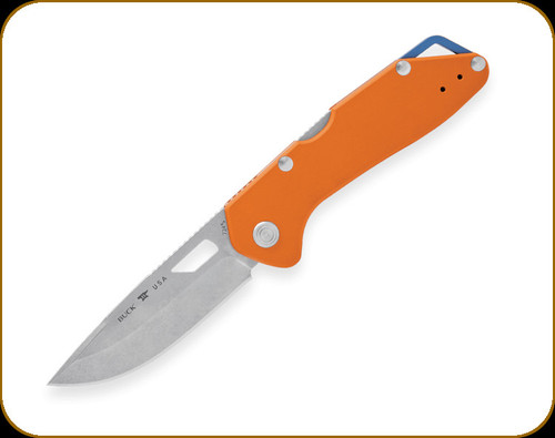 Buck Knives - Mustang - 3 1/4" Blade - 420HC - Orange Aluminum Handle - 0724ORS-B/14398