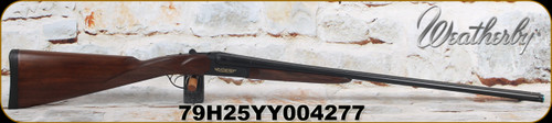 Weatherby - 28Ga/3"/28" - Orion SxS - Oil rubbed grade A walnut English Grip Stock/Blued Finish, Brass Bead Sight, Includes 5 Chokes, 2 Round Capacity, Mfg# OG11228DSM-ORION-I - S/N 79-H25YY-004277
