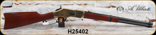 Uberti - 44-40Win - Model 1866 Yellowboy Carbine - Lever Action - Walnut Stock/Brass Receiver/Case Hardened Hammer & Trigger Guard/Blued, 19"Round Barrel, Mfg# 230/AS1, S/N H25402