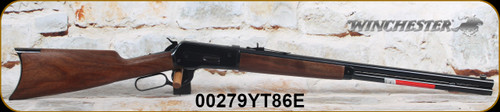 Winchester - 45-70Govt - 1886 Short Rifle - Satin finish walnut straight grip stock/Blued, 24"Barrel, Marble Arms Front Sight, Adjustable Rear Sight, Full-Length Magazine, Mfg# 534175142, S/N 00279YT86E