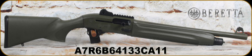 Beretta - 12Ga/3"/18.5" - Model 1301 Tactical ODG Mod 2 - Semi Auto - OD Green Synthetic Stock/ODG Cerakote Finish, OCHP, Mfg# A7R6B64133CA11
