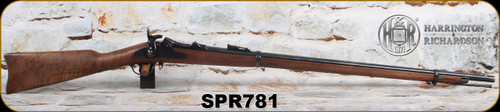 Consign - H&R - 45-70Govt - Model 1873 Springfield Trapdoor Calvary - Walnut Stock/Engraved Receiver/Blued, 32"Barrel, case hardened butt plate & Trapdoor