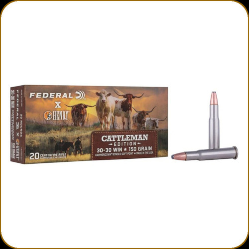 Federal - 30-30 Win - 150 Gr - Henry Cattleman Edition - Hammerdown Bonded Soft Point - 20ct - LG3030CATT