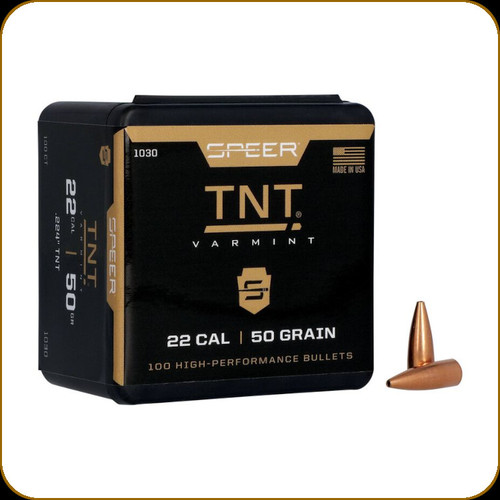 Speer - 22 Cal - 50 Gr - TNT - Jacketed Hollow Point - 100ct - 1030
