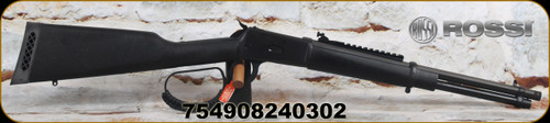 Rossi - 45LC - Model R92 Triple Black Carbine - Lever Action - All-Weather Black on Black Splatter Painted Wood Stock/Black Cerakote, 16.5"Threaded Barrel, 8 Round Tubular Magazine, Paracord Wrapped Lever, Picatinny rail, Mfg# 920451613-TB