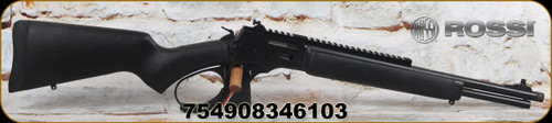 Rossi - 357Mag - Model R95 Triple Black - Lever Action - All-Weather Black on Black Splatter Painted Wood Stock/Black Cerakote, 16.5"Threaded Barrel, 8rd Tubular Mag, Paracord Wrapped Lever, Peep Sight/Picatinny Rail, Mfg# 950357161TB