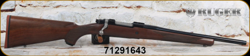 Ruger - 6.5Creedmoor - M77 Hawkeye Hunter - Select American Walnut/Satin Blued, 16.6"Threaded(5/8"-24)Barrel, LC6 trigger, Mfg# 67101, S/N 712-91643