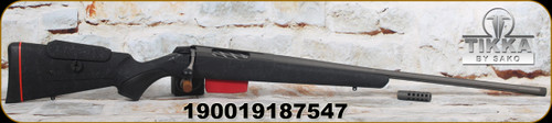 Tikka - 300WinMag - T3x Lite BRtech - Bolt Action Rifle - Black w/Grey Web Modular Roughtech stock/Sniper Grey Cerakote, Red Magazine & Spacer, Threaded(5/8x24) 24.3"Fluted Barrel, Mfg# T00001745