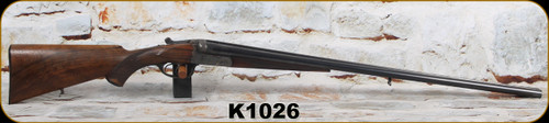 Consign - Emil Kerner & Sohn - 16Ga/2.75"/30" - High Grade - SxS Shotgun - Grade AA Walnut Stock/Scalloped Case Hardened Receiver/Blued Barrels, Highly engraved action & horn butt