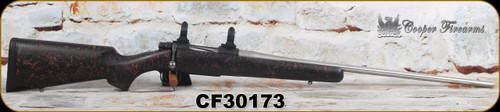 Consign - Cooper - 6mmRem - Model 54 - Black w/Red Wedb Synthetic Stock/Matte Stainless, 24"Fluted Barrel - 250rds fired - c/w Talley Vertical rings, brass, dies, spare magazine