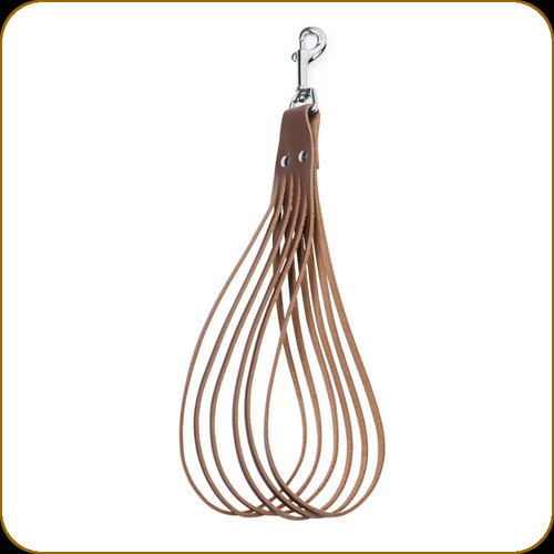 Levy's Leather - Small Clip-On Bird Carrier - Brown w/Six Self Tightening Leather Loops - 15.25" - S131-BRN/LVO-LEA-BC-S-BRWN