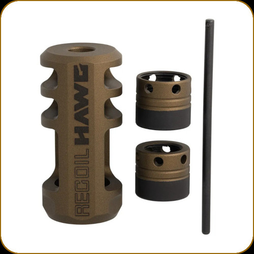 Browning - Sporter Recoil Hawg Muzzle Brake - Up to 30 Cal Bore - Burnt Bronze - 1293086