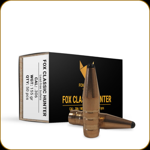 Fox Bullets - .306 - 155 Gr - Classic Hunter - Lead-Free - 50ct