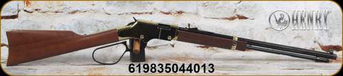 Henry - 22WMR - Golden Boy Large Loop  - Lever Action Rifle - American Walnut Stock/Brasslite Receiver/Blued Barrel Finish, 20"Octagon Barrel, Mfg# H004ML - STOCK IMAGE