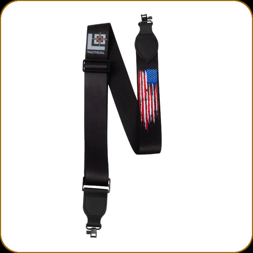 Levy's Leather - Tactical Distressed Flag Sling - LVO-TAC-FLG-RDWHBL