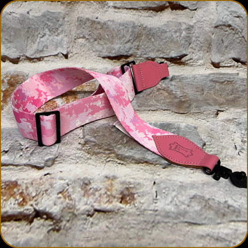 Levy's Leather - Ambush Series - 2" Polyester Sling w/Attached Swivels - Pink Digital Camo w/Pink Loop Ends - S8S-PDC