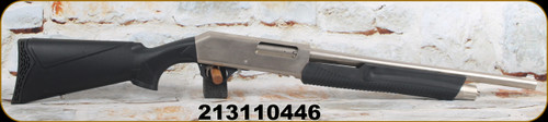 Consign - Dickinson - 12Ga/3"/18.5" - XX3B Komando - Pump Action Shotgun - Black Synthetic Stock & Forend/Matte Nickel Finish, Blade Front Sight - in makers black hard case