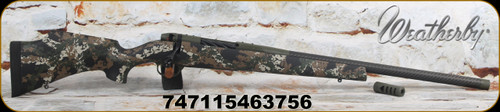 Weatherby - 25Creedmoor - Mark V Carbon Compact - Tri-Color Black w/brown, green & white sponge accents, Hand-laid, raised Monte Carlo fiberglass stock/OD Green Cerakote/BSF Carbon Barrel, 22", Mfg# MCC01N25CMR4B