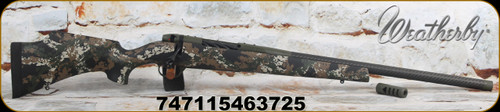 Weatherby - 22Creedmoor - Mark V Carbon Compact - Tri-Color Black w/brown, green & white sponge accents, Hand-laid, raised Monte Carlo fiberglass stock/OD Green Cerakote/BSF Carbon Barrel, 22", Mfg# MCC01N22CMR4B