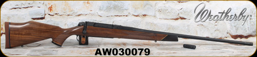 Weatherby - 257WbyMag - Model 307 Adventure SD - Fancy walnut stock w/rosewood forend & grip cap-maple diamond inlay & spacers/Graphite Black Cerakote, 26"Threaded(1/2-28) Barrel, Mfg# 3WASD257WR8B, S/N AW030079