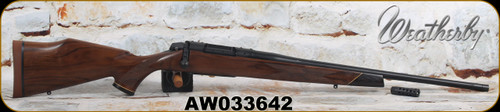 Weatherby - 25Creedmoor - Model 307 Adventure SD - Fancy walnut stock w/rosewood forend & grip cap-maple diamond inlay & spacers/Graphite Black Cerakote, 22"Threaded(1/2-28) Barrel, Mfg# 3WASD25CMR4B, S/N AW033642