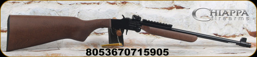 Chiappa - 22LR - Little Badger Deluxe Rifle - Walnut Folding Stock/Blued Finish, 16.5"Steel Barrel, M1 Style, Adjustable rear sight, Picatinny top Rail, Mfg# 500.172 - STOCK IMAGE