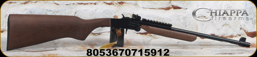 Chiappa - 22WMR - Little Badger Deluxe Rifle - Walnut Folding Stock/Blued Finish, 16.5"Steel Barrel, M1 Style, Adjustable rear sight, Picatinny top Rail, Mfg# 500.173 - STOCK IMAGE