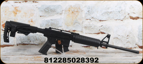 Derya - Rock Island Armory - 22LR - TM-22 Feather - Semi-Auto Rimfire - Adjustable Stock/Black Finish/Blued, 18"Threaded(1/2x28UNEF), Carry Handle Integrated Sight w/front sight, (2)magazines, Mfg# C101/TM22-A-18-BLK
