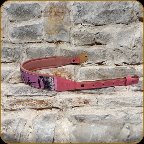 Levy's Leather - 2 1/4" Printed Polyester Rifle Sling w/Foam Padding - Pink Camo - SN14P-PCM