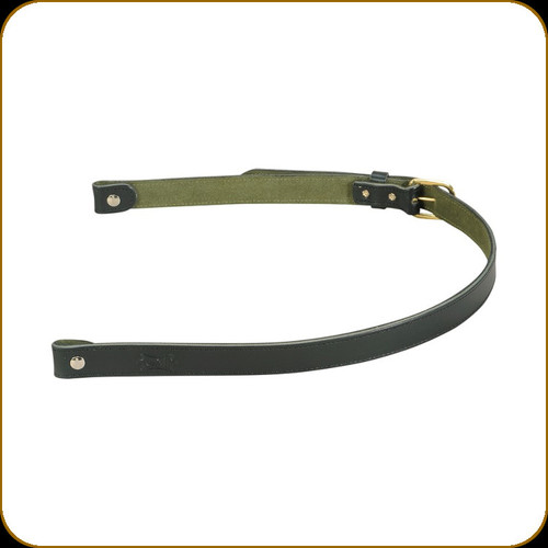 Levy's Leather - Tracker Series - 1" Veg-Tan Leather Rifle Sling w/Buckle Adjustment - 32" to 36" - Black - SN4-BLK