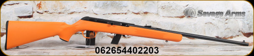 Savage Arms - 22LR - 64F - Semi-Auto - Orange Synthetic Stock/carbon steel barrel, 21", Open sights, Grooved Receiver, 10-round detachable box magazine, Mfg# 40220