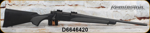 Used - Remington - 243Win - Model 700 ADL Compact - Black Synthetic Stock w/Grey Grip Surfaces/Blued, 20"Barrel, Weaver Bases, LOP Spacers