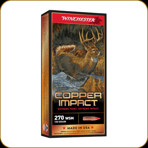Winchester - 270 WSM - 130 Gr - Copper Impact - 20ct - X270SCLF
