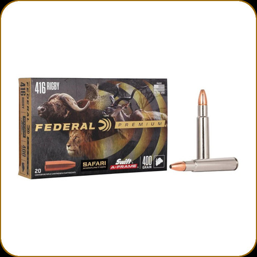 Federal - 416 Rigby - 400 Gr - Safari - Swift A-Frame - 20ct - P416SA