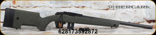 Bergara - 22WMR - BMR-X Carbon - OD Green w/Black Web Bergara BMR-X Stock/No. 6 Carbon Fiber, 20"Threaded(1/2-28), 5rd & 10rd magazine, 30MOA rail - Mfg# BR173-22W