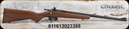 Keystone Sporting Arms - 22WMR - Crickett - Bolt Action Single Shot Youth Rifle - Walnut Stock/Blued Finish, 16.125"Barrel , Mfg# KSA2338