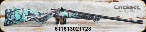 Keystone Sporting Arms - 22LR - Crickett Scope& Case Package - Bolt Action Single Shot Youth Rifle - Muddy Girl Serenity Camo Finish Synthetic Stock/Blued Finish, 16.125"Barrel , Mfg# KSA2172BSC