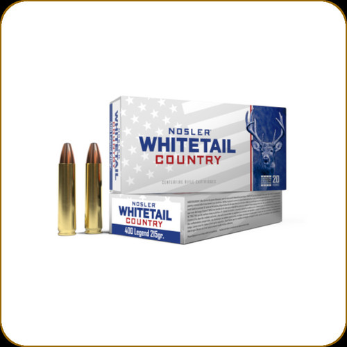 Nosler - 400 Legend - 215 Gr - Whitetail Country - Straight Wall - 20ct - 40138