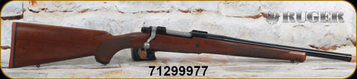 Ruger - 358Win - M77 Hawkeye Hunter - Select American Walnut/Satin Blued, 16.6"Threaded(11/16"-24)Barrel, LC6 trigger, Mfg# 67103, S/N 712-99977