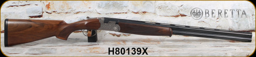 Beretta - 12Ga/3"/28" - Model 686 Silver Pigeon I Field - O/U - Oil-Finish Walnut Stock w/Schnabel Forend/Engraved Nickel Receiver/Blued Barrels, Mfg# A3WD6PLD2AA311, S/N H80139X
