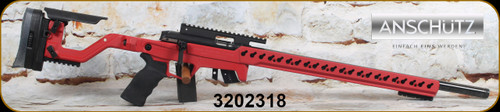 Consign - Anschutz - 22LR - Model 1727 Match - Fire Red AI AT-X Chassis w/AI Picatinny 30 MOA Rail(.900) 23"Heavy Barrel, Threaded 5020 Match Trigger (Mfg# 016793AIFR) - New, unfired in original case - c/w Picatinny Bipod mount